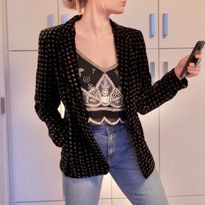 Garry Weber Velvet black and Gold Blazer
